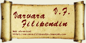 Varvara Filipendin vizit kartica